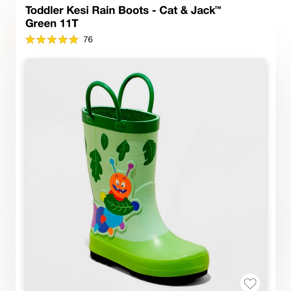 Toddler Cat & Jack Rain Boots (Size 11T)